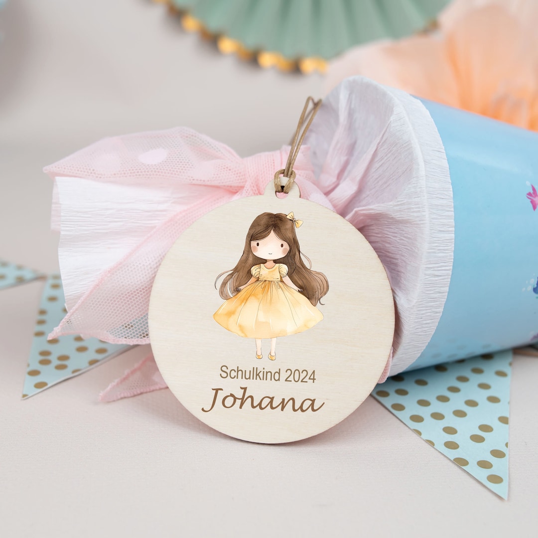 Prinzessin Mädchen Schultütenanhänger Personalisierte Schultüte