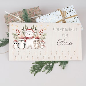 Calendário do Advento feito de madeira, Calendário do Advento para preencher, Calendário do Advento personalizado DIY, Calendário do Advento para crianças, Presente do Advento