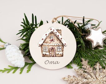 Pendentif de Noël, boule de Noël personnalisée, décoration de sapin, décoration de sapin de Noël en bois, décoration de Noël, cadeau de Noël