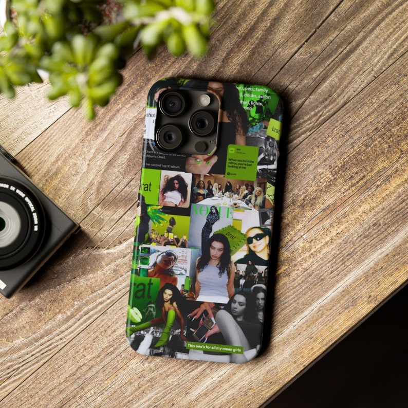 Coque IPhone 15 Pro Max Wildflower Charli XCX BRAT - Bumper Surélevé, Protection Style, Neuf