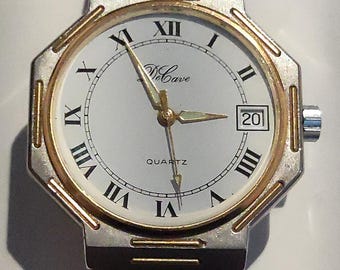 De Cave vintage quartz watch – date – Unisex