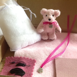 Miniature Bear Making Kit - (Pink)