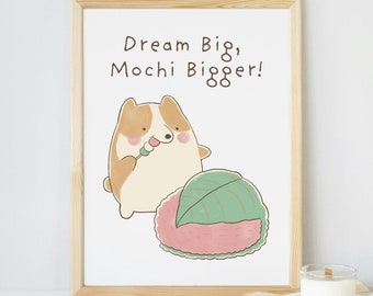 Wall Art Kawaii Japanese Poster Cute Japanese Wall Art Pastel Decor Wall Japanese Bedroom Cute Digital Print