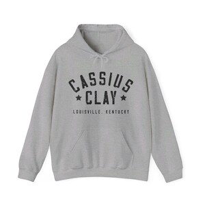 Cassius Clay Vintage Boxing Hooded Sweatshirt