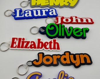 Personalized Name Tag for Backpacks, Bottles, Keychains, and Custom Accessories