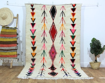 Handmade Wool Moroccan Rug – Geometric Berber Design