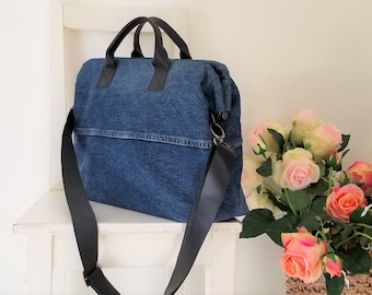 XL Weekender Recycled Blue Denim Doctor's Bag