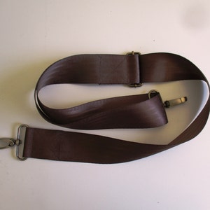 Brown Adjustable Removable Seat belt Bag Strap image 4