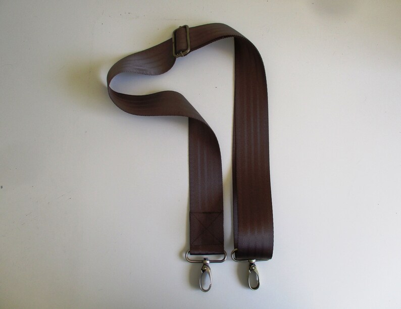 Brown Adjustable Removable Seat belt Bag Strap image 2