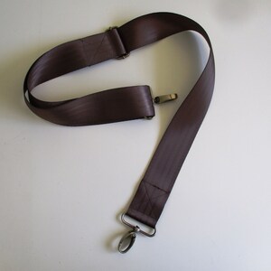 Brown Adjustable Removable Seat belt Bag Strap image 3