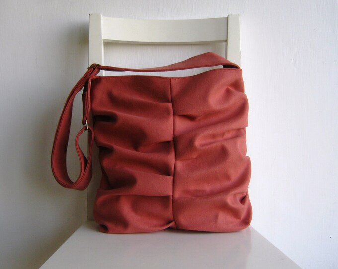 Wrinkled Coral / Antique Pink Bag - Etsy