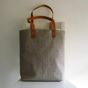 Natural Linen Tote /Shoulder Bag /Shopper image 1