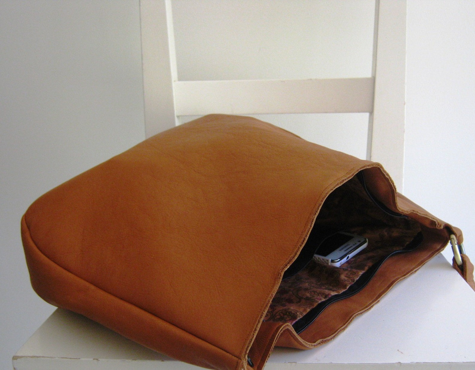 Camel/ Tan/ Saddle Leather Shoulder Bag - Etsy