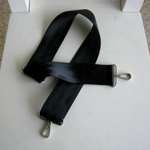 Black Adjustable Removable Seat Belt Bag Strap - Etsy