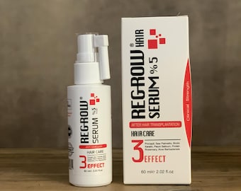 Regrow Anti Hair Loss After Hair Transplant 3 Effects Regrowth Dermal Spray 60 ml
