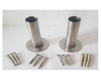 Poolleiter Befestigungsstutzen aus Edelstahl 1 Satz