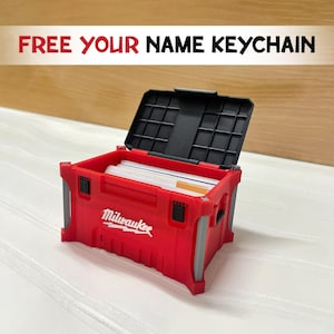 Porte-cartes de visite style Milwaukee Packout - Boîte de rangement de bureau, organiseur de porte-cartes, cadeau unique pour lui, accessoire de bureau sympa, cadeau de bureau