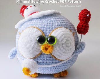 Chubby Chick Snowman Crochet Pattern: Easy Amigurumi (PDF Pattern)