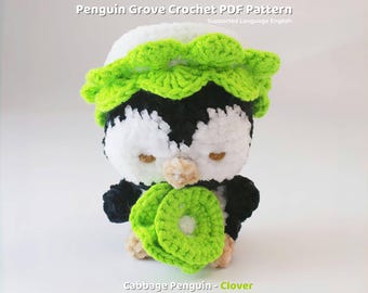 Cabbage Penguin Crochet Pattern – Low-Sew Amigurumi Toy Tutorial