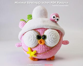 Smurf Chicken Crochet Pattern: DIY Amigurumi Plush Tutorial (PDF Pattern)