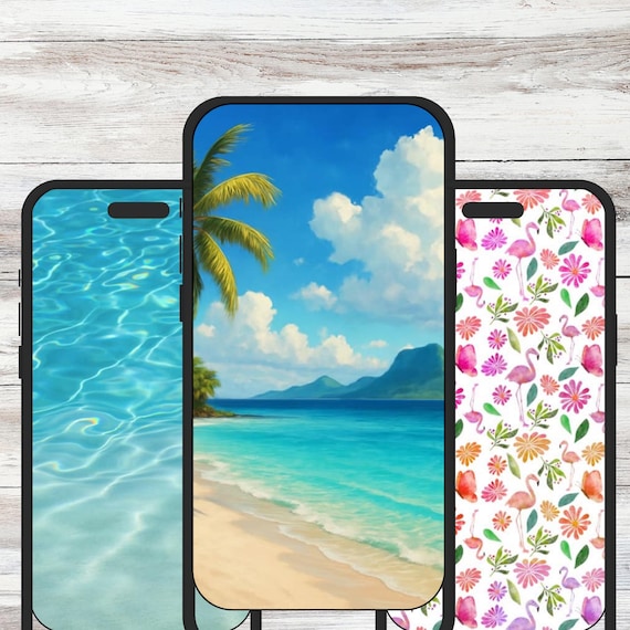 Beachy Wallpapers, Lockscreens & Downloads (5): Aesthetic Backgrounds and Tropical Vibes