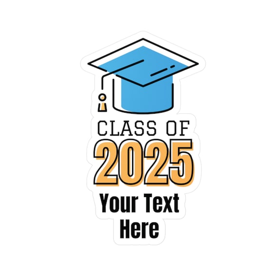 Class of 2025 Personalized Graduation Decals - Custom Stickers for Graduation Gifts & Keepsakes