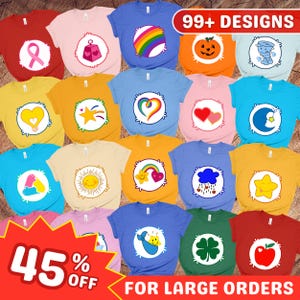 Care Bear Costume Shirts, Halloween Care Bears Shirts, Bears Group Matching Shirts, Group Costume Care Bear Sweatshirts, Halloween Costume
