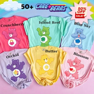 Care Bear Costume Shirt, Care bear Costume Shirts, Bears Group Matching Shirt, funshine bear shirt, Funny Matching T-Shirts idea for friends