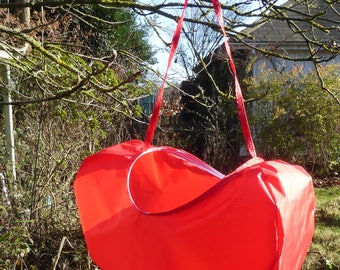 Heart Windsock -" my flying  valentine"