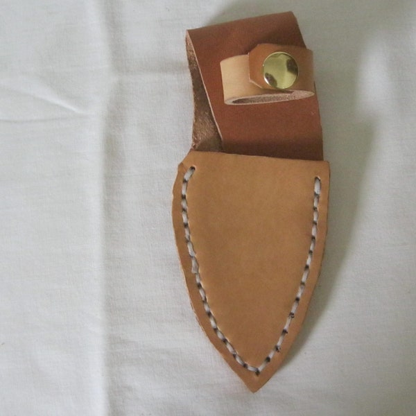 S1001 cowhide leather knife sheath for skinner knife