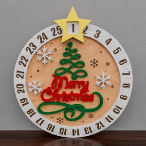 Frohe Weihnachten SVG, Weihnachten SVG, Countdown Weihnachten, Weihnachtssingen, Countdown-Kalender SVG, Weihnachtsdekor, Weihnachtsgeschenk