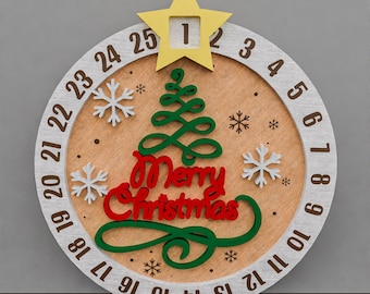Merry Christmas Svg, Christmas SVG, Countdown christmas, Christmas Sing, Countdown Calendar SVG, Christmas Decor, Christmas Gift