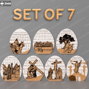 Die Auferstehung Geschichte Laser Cut Datei | Jesus Ostergeschichte Ostergeschichte Osterdekoration Religiöses Ostern Die Passion Christi / G023