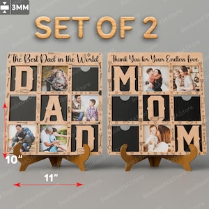 Moederdag fotolijst lasergesneden bestand | Vaderdag Fotolijst Moeder Fotolijst Cadeau voor moeder Cadeau voor vader Cadeau Moederdag Beste vader /G089