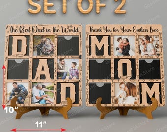 Mother's Day Photo Frame Laser Cut File | Father's Day Photo Frame Mom Photo Frame Gift For Mom Gift for Dad Mother‘s Day Gif Best Dad /G089