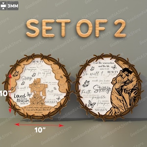 Ha resucitado de pie Archivo cortado con láser / Decoración de Pascua Cristo ha resucitado Letrero de historia de Pascua Ha resucitado Jesús de pie Pascua Regalo de Pascua / G038