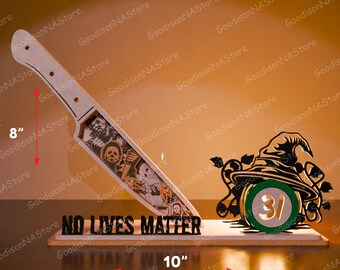 Horror Character Multilayer, Horror Character Standing svg, Horror Character Countdown SVG, Halloween Decor, Halloween Candle holder /P376