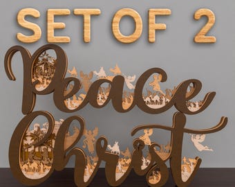 Nativity Multilayer SVG, Peace Scene Multilayers Svg, Christ Scene Multilayers Svg, Nativity scene, Christmas Scene svg,Birth of Jesus /P638