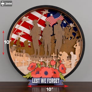 Lest We Forget SVG, Remembrance Day Poppies svg, Memorial Day, Bandeira americana dos soldados, Dia dos veteranos svg, Decoração de placa de veteranos, papoula svg/P671
