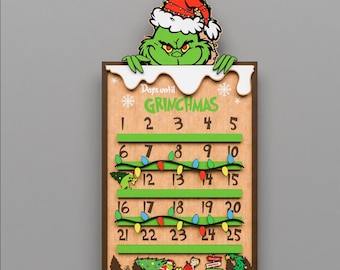 Movie Christmas Countdown Svg, Christmas SVG, Countdown Christmas, Christmas Sing, Countdown Calendar, Christmas Decor,Christmas Gift / P352