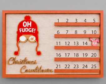 A Christmas Story Inspired Countdown, Christmas SVG, Christmas Countdown, Christmas Sing, Countdown Calendar SVG, Christmas Decor, Christmas