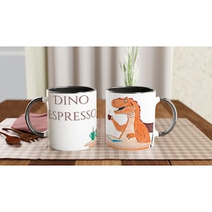 Dinosaur Print Coffee Mug Coffee Mug For Dino Lovers For Him Coffee Mug Gift For Dad Printed Coffee Mug Gift
