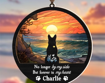Personalized Dog Memorial Ornament, Pet Loss Gift, Custom Name Ornament