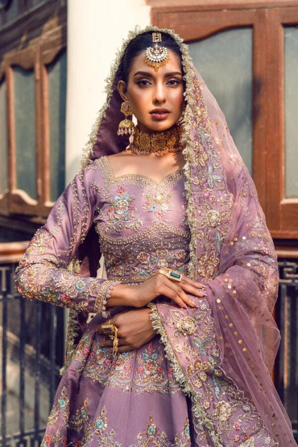 strapless open back dress Lilac Prabha Lehenga Set L main image 0