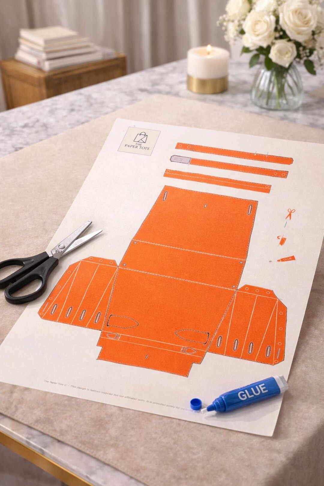 Printable Handbag Design Printable Designer Paper Handbag Template – Luxury Gift Bag PDF - Etsy
