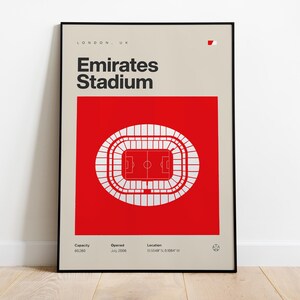 Arsenal Poster | Emirates Stadium Football Poster | Stadium Poster | Football Posters | Soccer Print | Flexible Sizes | Gift Poster