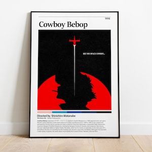 Cowboy Bebop Movie Poster | Cowboy Bebop Poster | Cowboy Bebop Print | Movie Poster | Midcentury Art | Minimalist Art | Vintage Poster