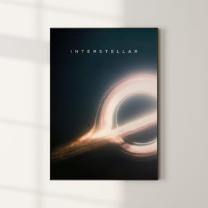 Interstellar Movie Poster | Christopher Nolan | Interstellar Poster | Midcentury Art | Minimalist Art | Retro Poster | Vintage Poster