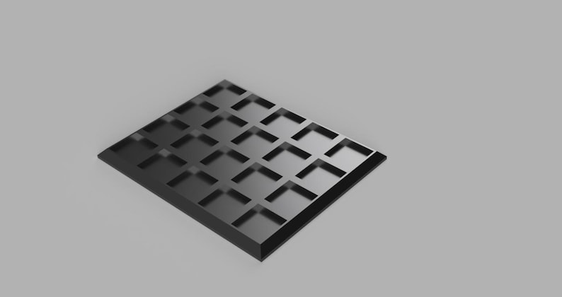 Warhammer 20mm to 25mm Movement tray adapter 5x4 image 1
