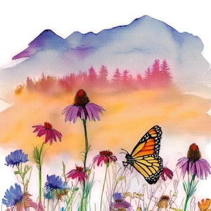 Lot de 10 cartes de voeux artistiques avec enveloppes, 5 x 7 pouces cartes de voeux pliées, cartes d'art nature, cartes d'inspiration